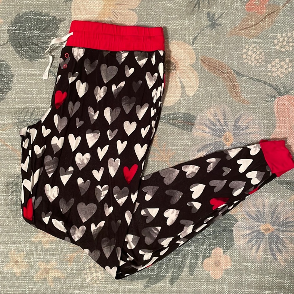 Little Sleepies Women’s PJ Pants watercolor hearts